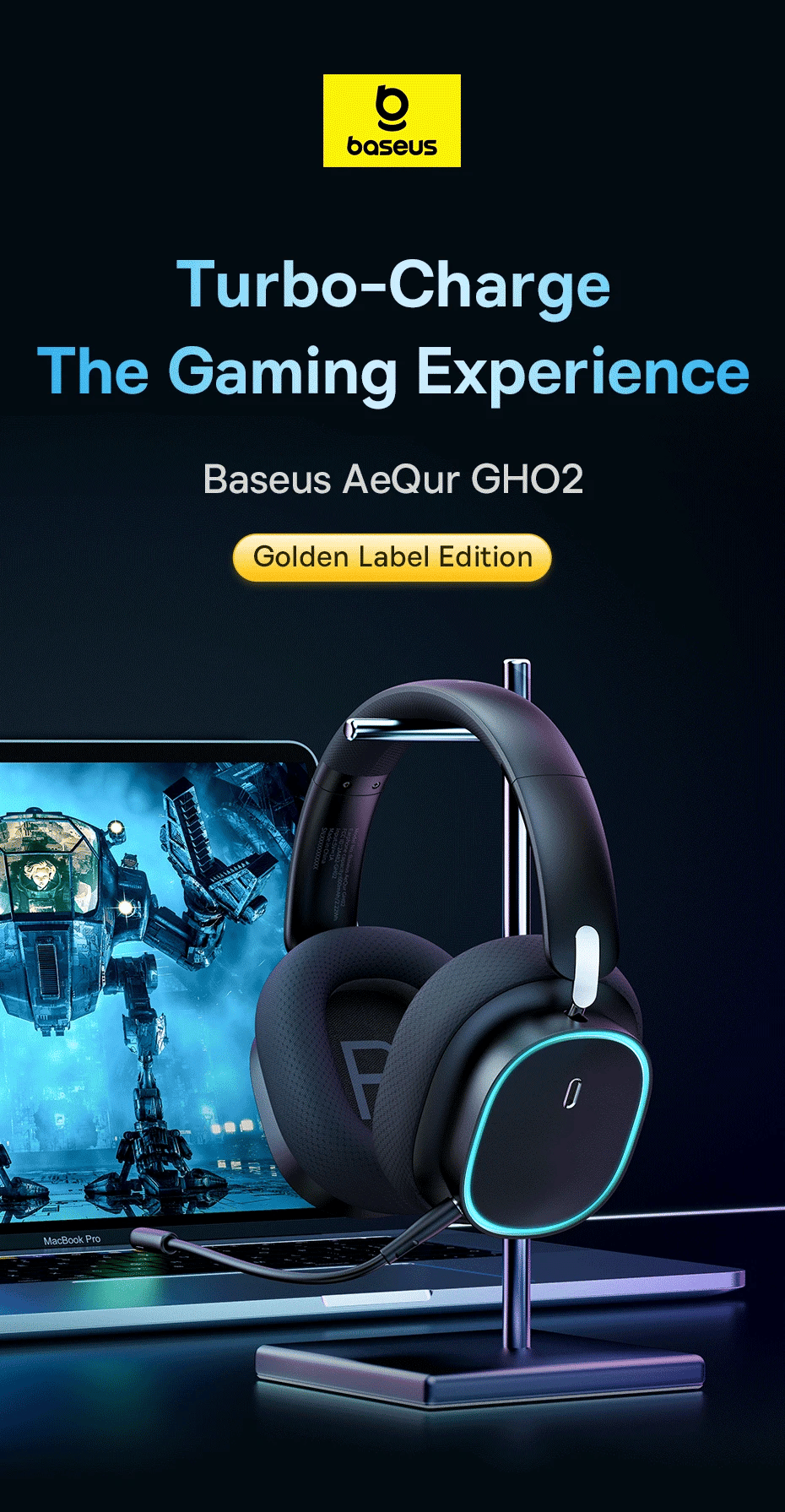 Baseus GH02 Gaming Wireless Headphone