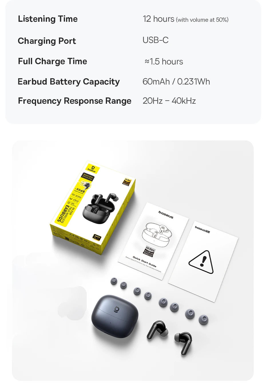 Beseus EP10 Pro ANC Wireless Earbuds