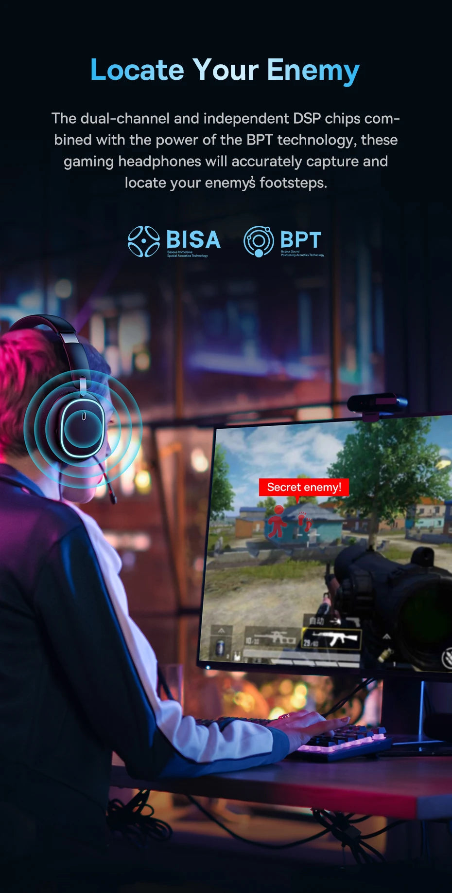 Baseus GH02 Gaming Wireless Headphone