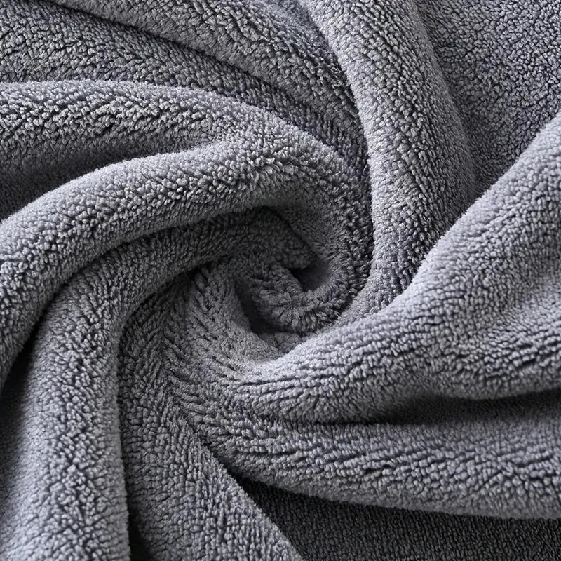 3-Piece Coral Velvet Bath Towel Set - Soft & Quick Dry