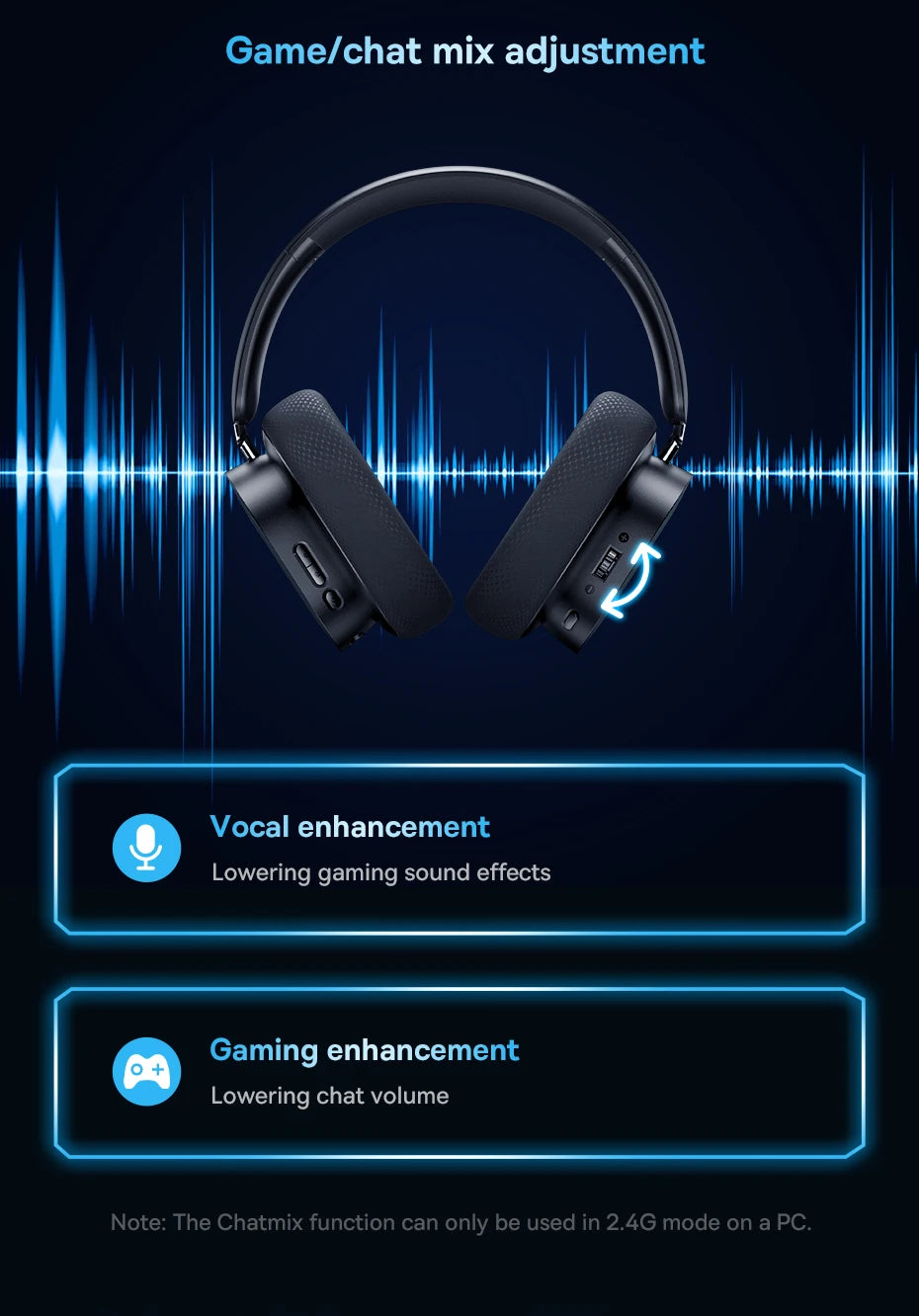 Baseus GH02 Gaming Wireless Headphone